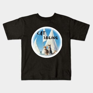 Cat Sailing Kids T-Shirt